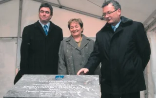 Desetletnica položitve temeljnega kamna stavbe, v kateri domuje Gimnazija Franceta Prešerna