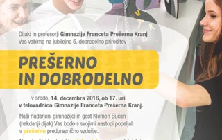 PREŠERNO IN DOBRODELNO