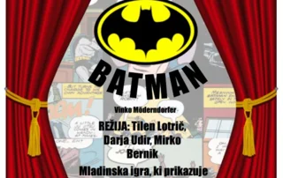 Vabilo na ogled predstave Jaz Batman