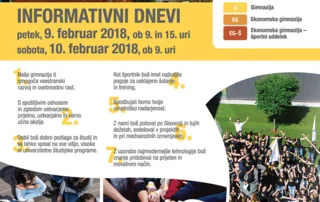 INFORMATIVNI DAN NA GIMNAZIJI FRANCETA PREŠERNA