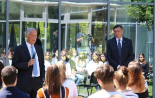 Obisk portugalskega in slovenskega predsednika na GFP
