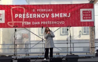 GFP-jevci na Prešernovem smenju