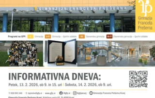 Vpis v 1. letnik za šolsko leto 2026/27