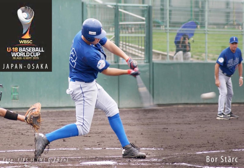 Naš dijak Bor Starc trenira baseball v Italiji