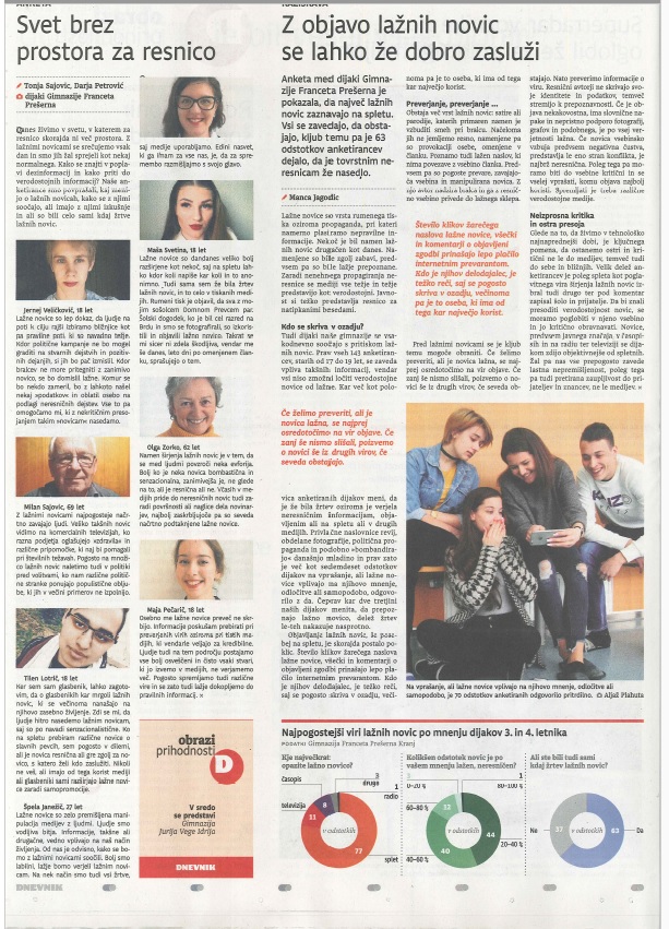 Sodelovali v projektu Obrazi prihodnosti